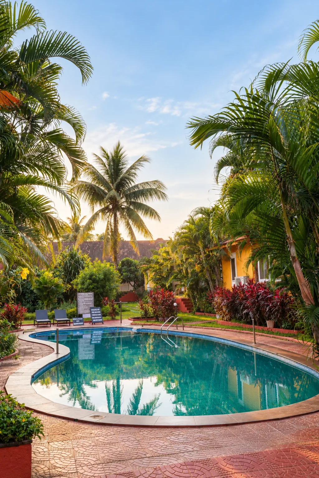 Outdoor Swimming Pool & Palms